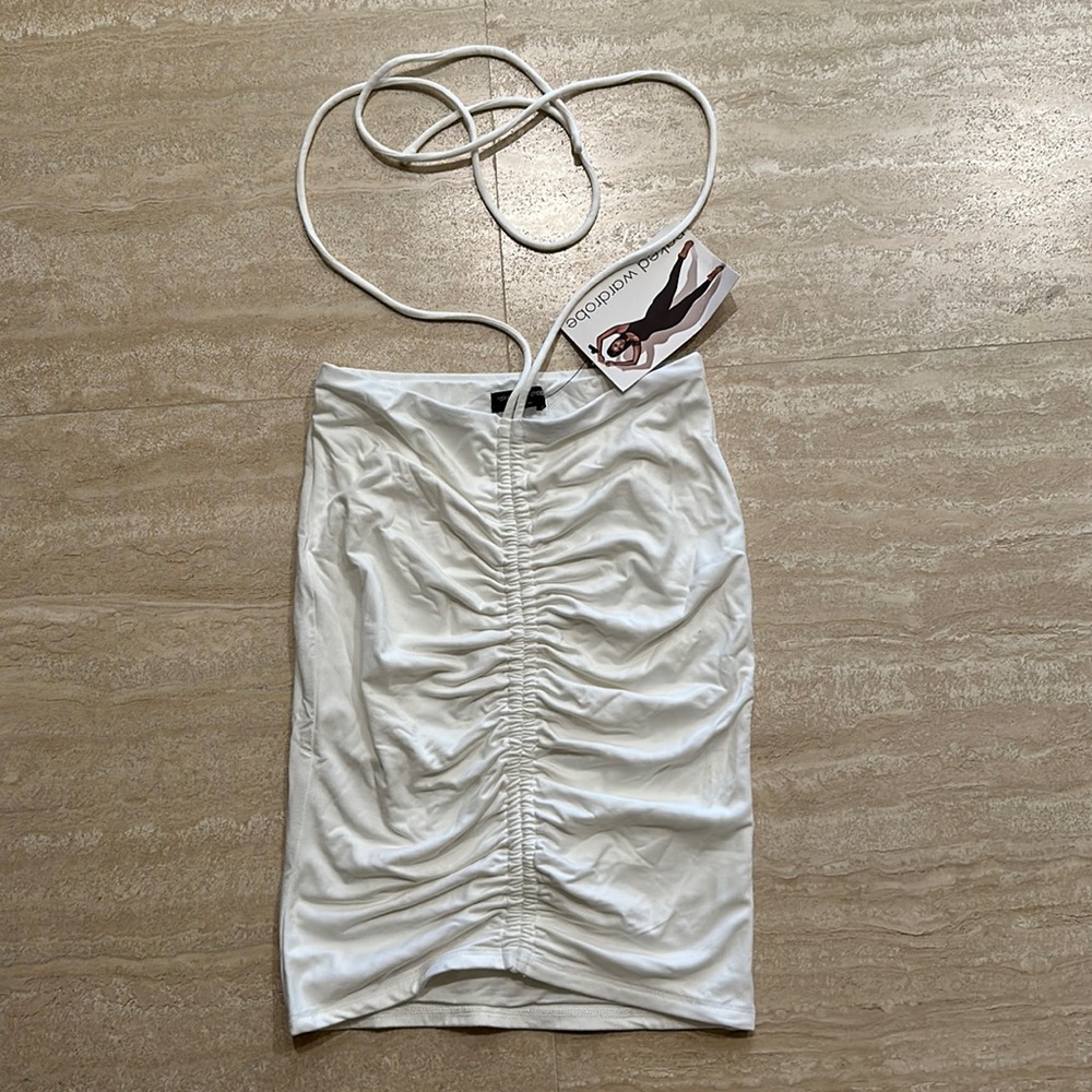Naked, wardrobe, white skirt